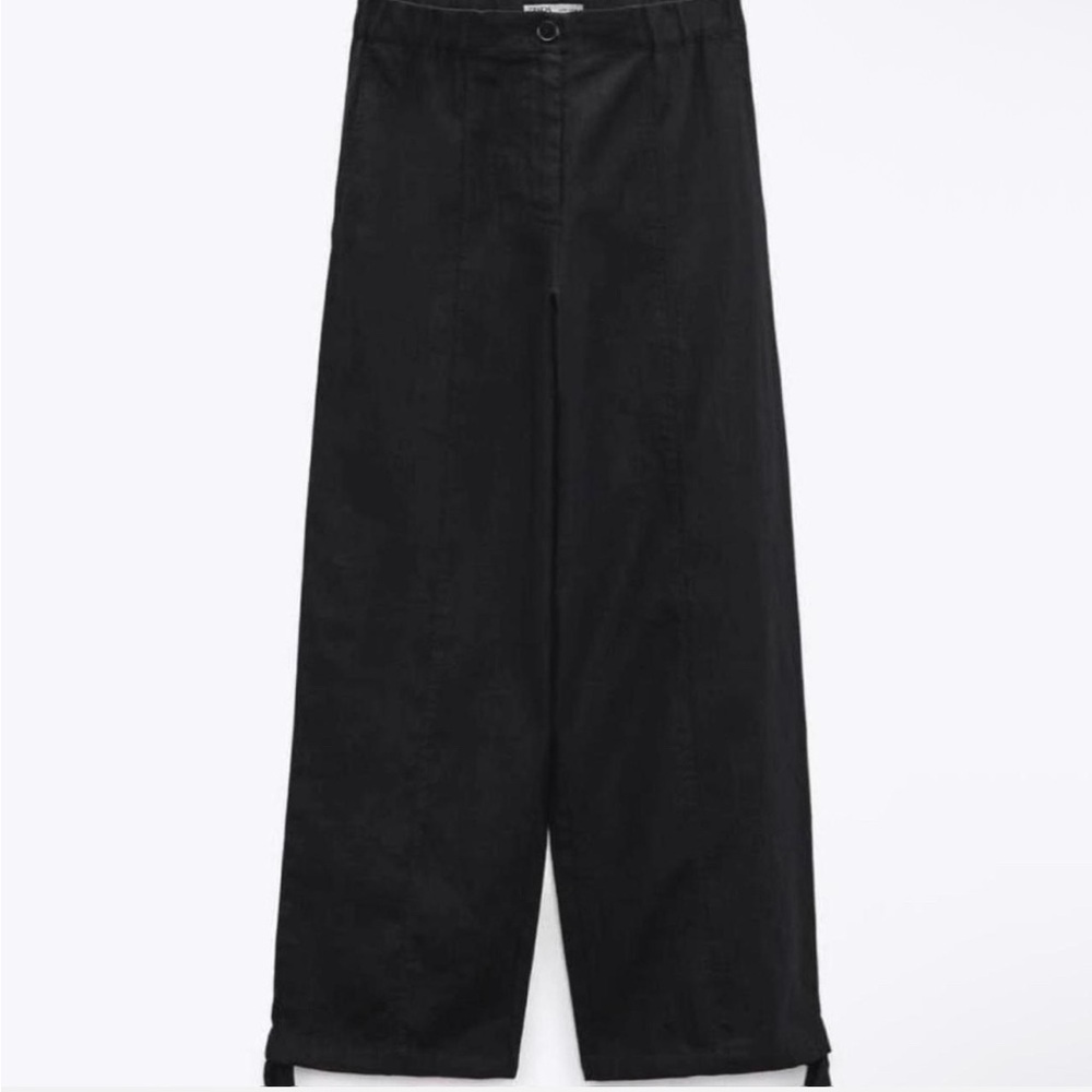 Linen Black Pants